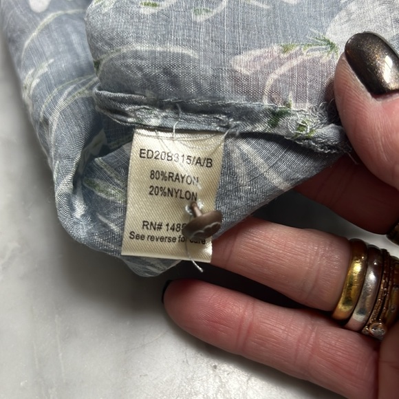 Aratta Silent Journey Embroidered Floral Timeless Shirt Size XL - Picture 15 of 16